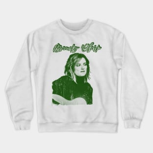 brandy clark - green solid style Crewneck Sweatshirt